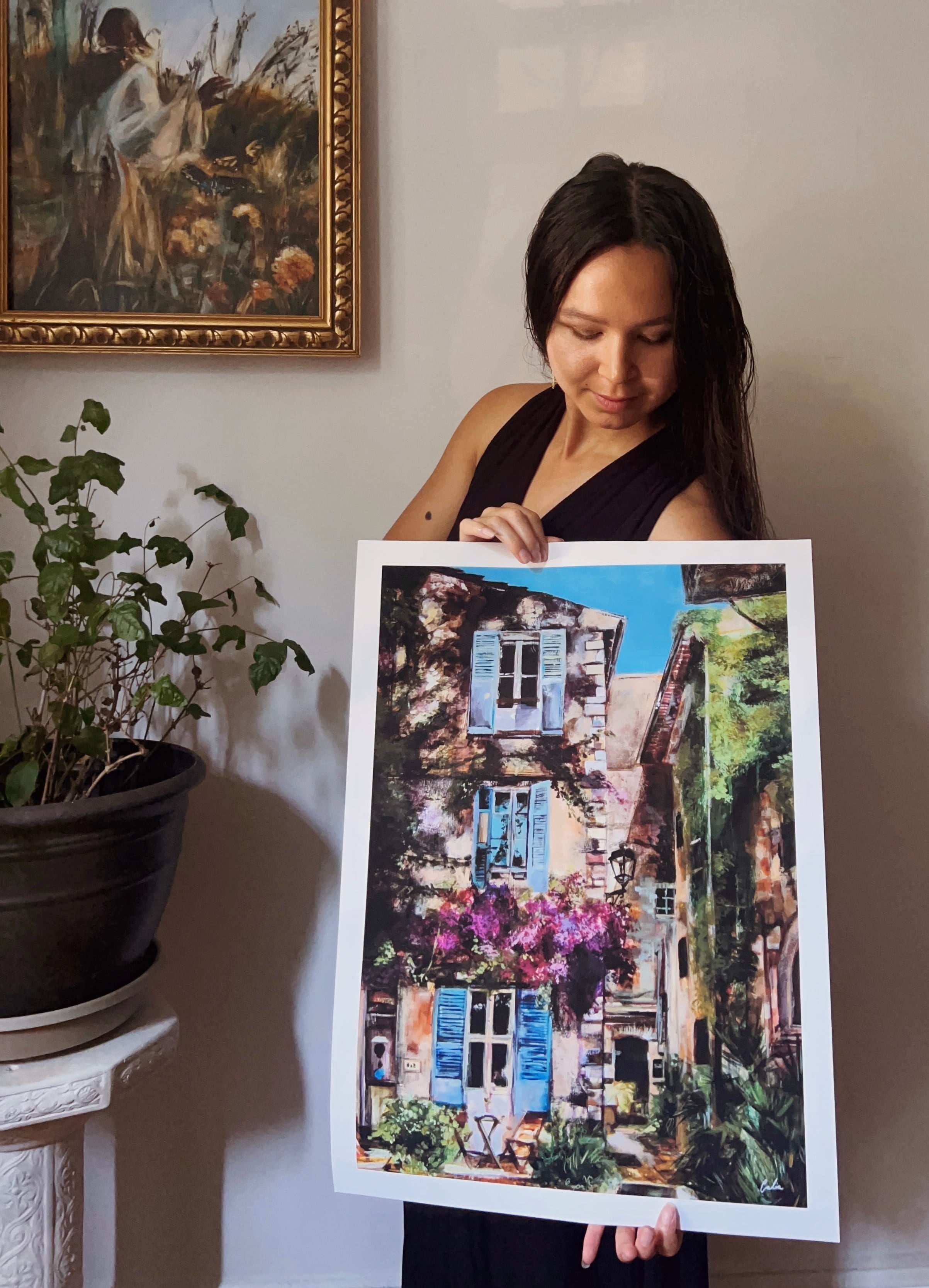 Study of a Bed & Breakfast in France Print