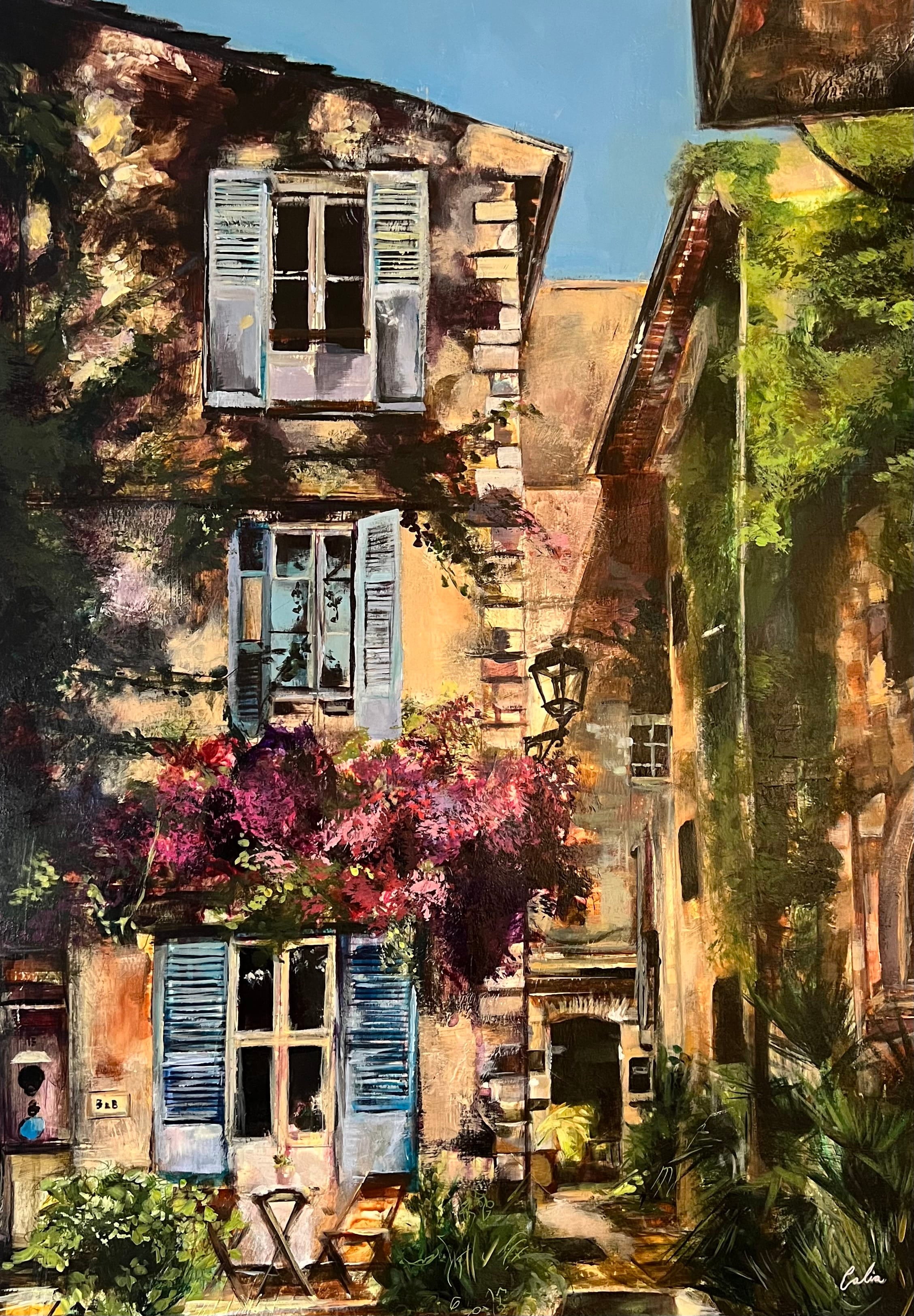 Print of Study of a Bed & Breakfast in France