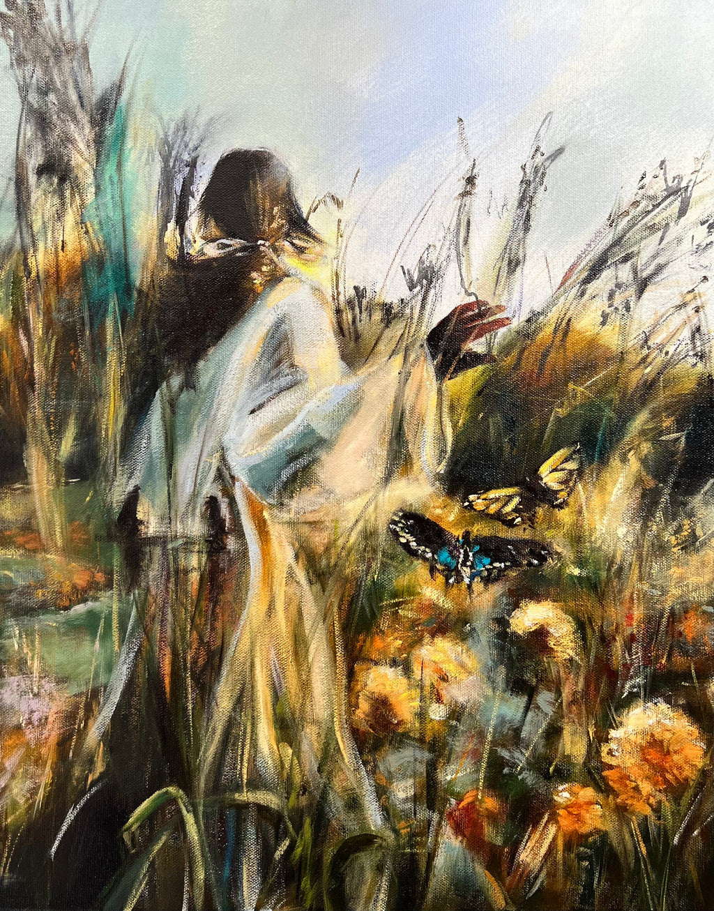 Tangled in Wildflowers Print
